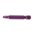 Woodpro Fasteners 50 mm x 2 in. Purple Finish Bits, 100PK BIT-T20X50-100PK